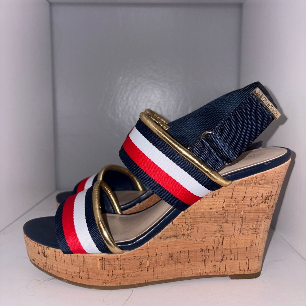 Tommy Hilfiger Women's Wedge Sandals - Picture 2 of 5